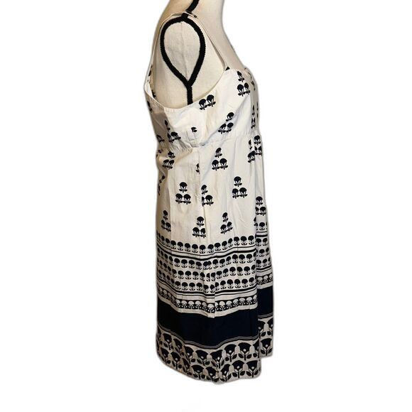 Tex for Max Azria White Sundress with Blue Tulip Print Sz. L - Picture 2 of 6